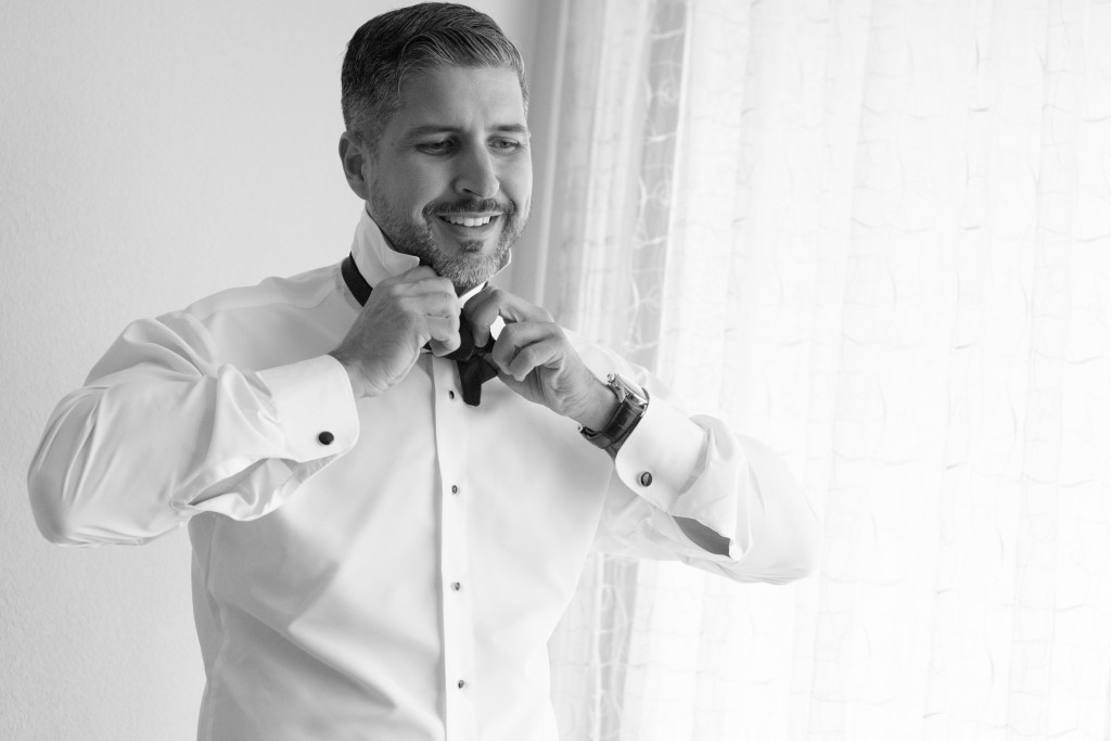 Groom Getting Ready