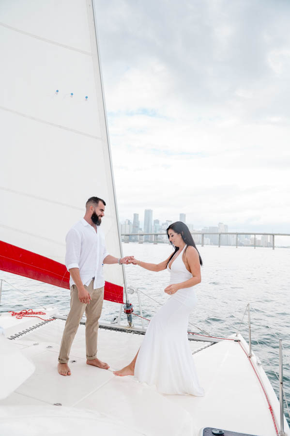 Sailboat Engagement session in Miami